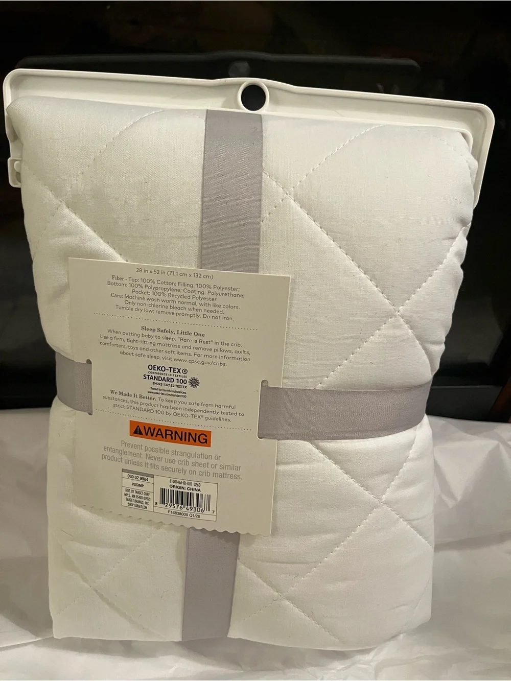 Brand New Cloud Island Baby Infant Crib Mattress Protector Waterproof
